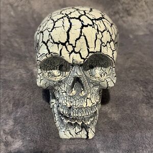 Resin Skulls Print Skull Statue Skeleton Home Decor Gothic Sculpture Figurine